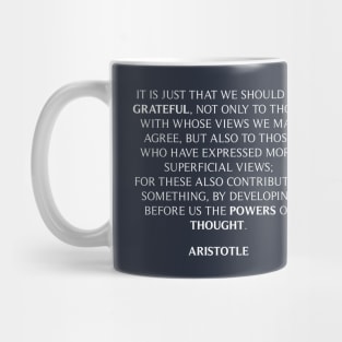 Aristotle Quote Mug